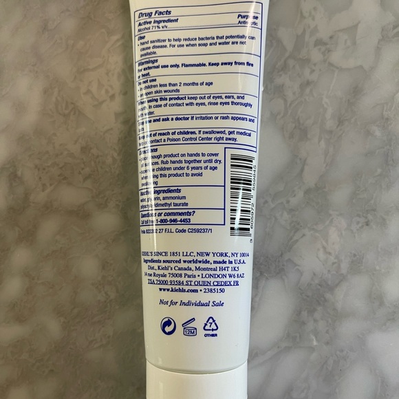 Kielh's hand sanitizer with Glycerin - new 4.0 FL / 120 ml - Picture 2 of 4